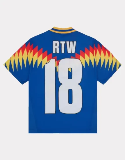Corteiz Club RTW T Shirt Football Bleu (3)