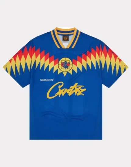 Corteiz Club RTW T Shirt Football Bleu (4)