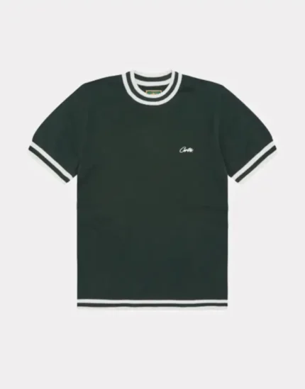 Corteiz Deala Knit T Shirt Vert Forêt (2)