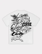 Corteiz Graffiti T Shirt New Blank Blanc (1)
