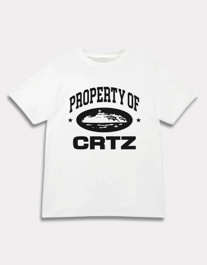 Corteiz OG Propriété De Crtz T Shirt Blanc (2)