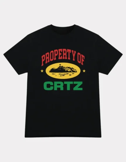Corteiz Propriété De Crtz Carni T Shirt Noir (2)