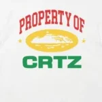 Corteiz Propriété De Crtz Carni T shirt Blanc (1)
