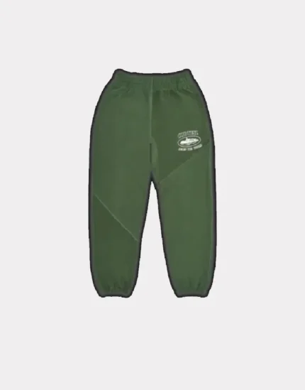 Pantalon de Survêtement Corteiz Superior V2 Bottoms Vert Forêt (2)