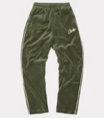 Pantalon de Survêtement Corteiz VVS En Velours Vert (1)